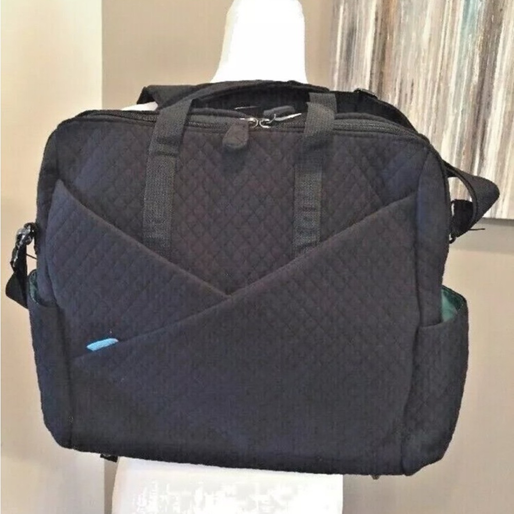Moby Chic Black Quilted Baby Bag